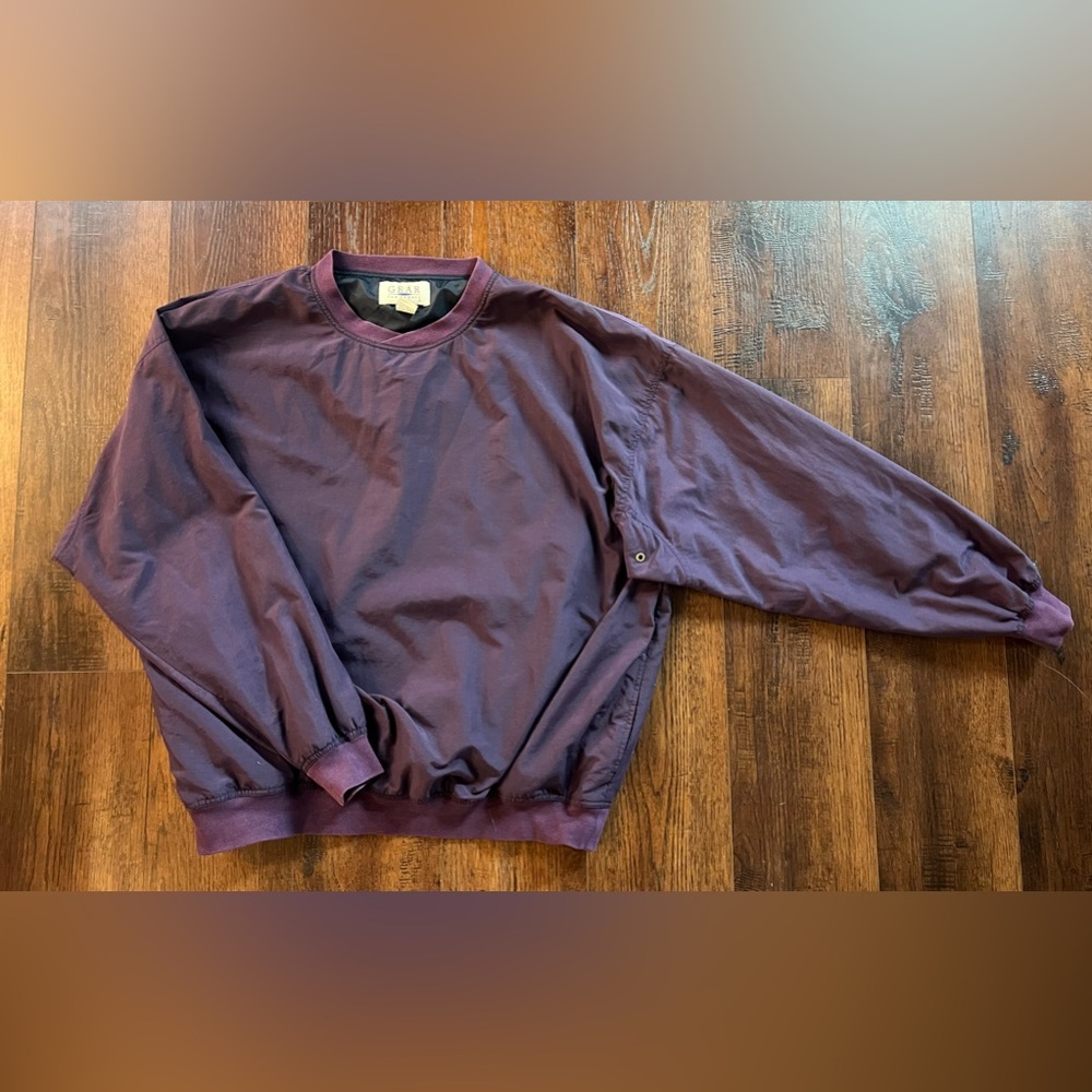 Gear For Sports Mens XXL Purple Pullover Windbreaker Jacket Sweatshirt